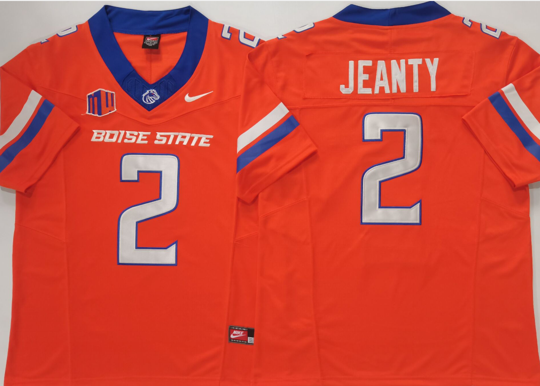 Men Boise State Broncos #2 Jeanty orange 2024 Nike NCAA jersey->more ncaa teams->NCAA Jersey